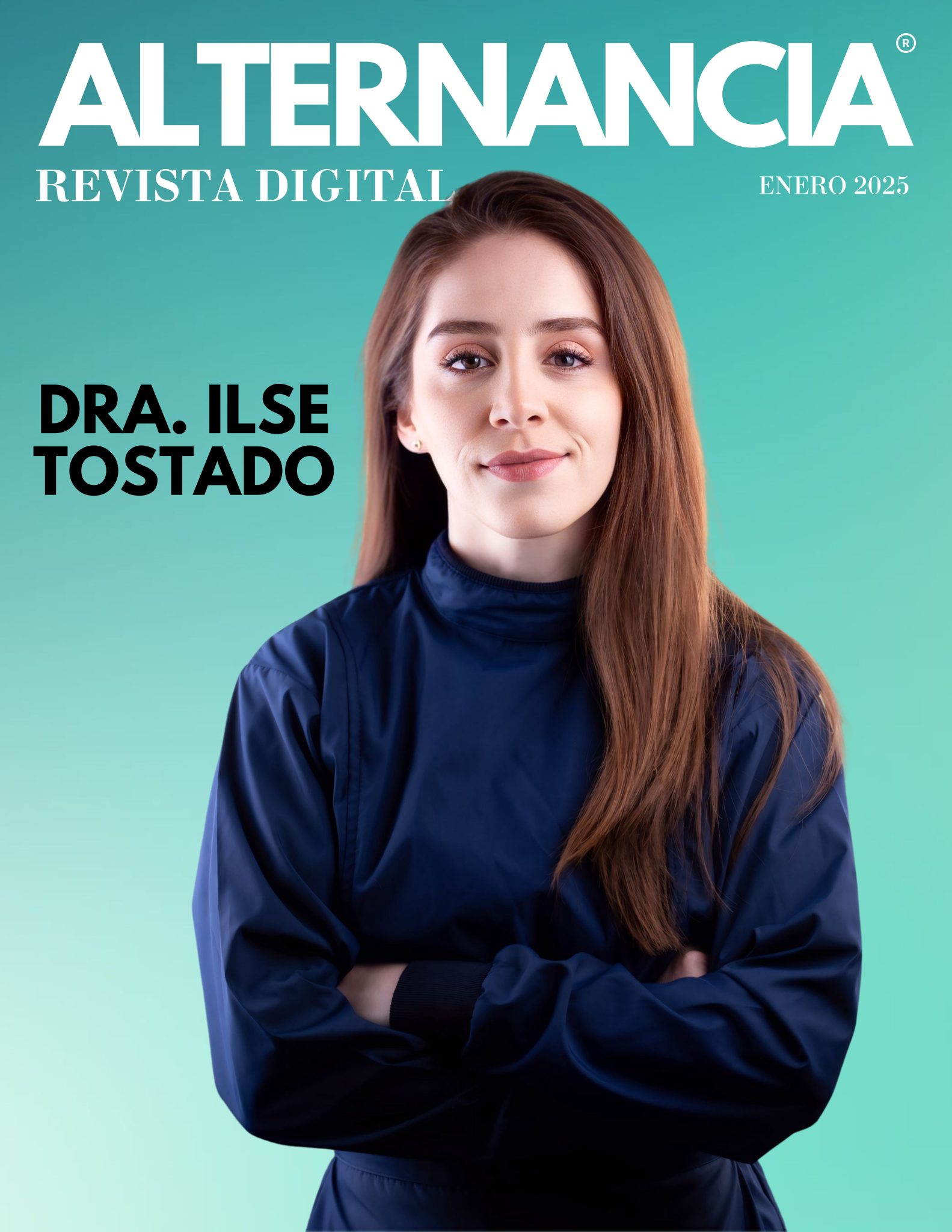 Green Modern Fashion Magazine Cover